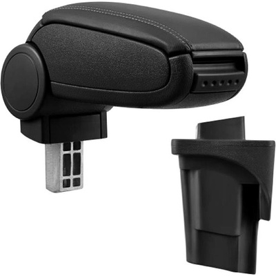 PROTEC Lakťová opierka, Seat Leon II 1P, syntetická koža, čierna 2005 – 2012