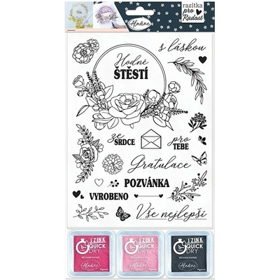 Aladine Razítka STAMP WITH LOVE Květinová razítka