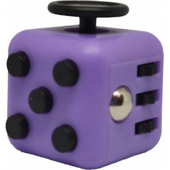 Fidget Cube antistresová kostka Fialovo černá