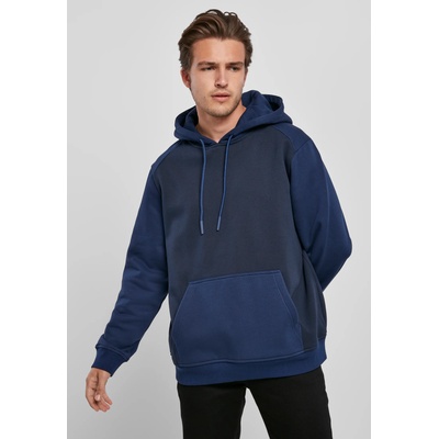 Urban Classics Мъжки суичър Urban Classics 2-Tone в два нюанса синьоUB-TB3831-02758 - Син, размер S