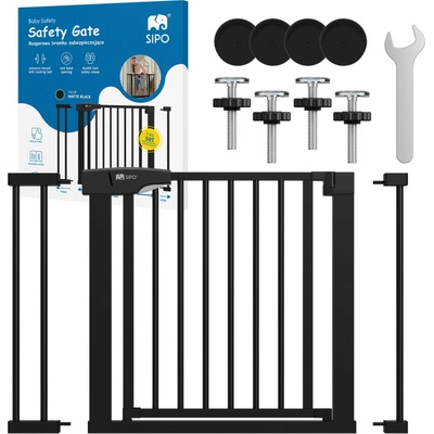 Sipo zábrana 75 cm a 2 ks nadstavcov 7 a 14 cm Black 5904717761603