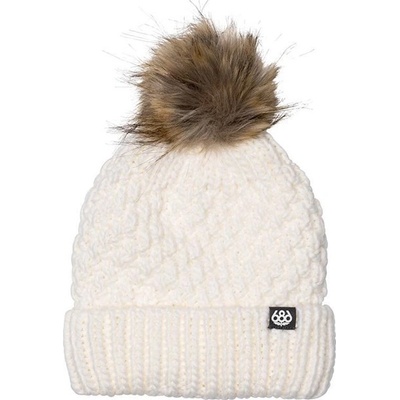 686 Wmns Majesty Cable Knit Beanie White