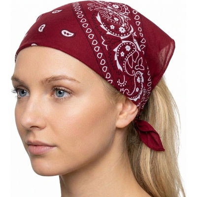 MFH Bandana šátek vínovo/černý