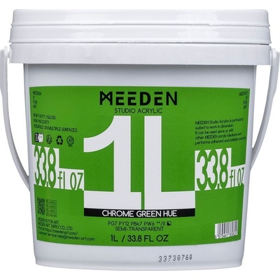 Meeden 34.1219 АКРИЛНА боя 19 Chrome Green Hue 1000 ml 1 бр (34.1219)