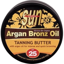 Vivaco Sun Argan Bronz Oil Tanning Butter SPF25 200 ml voděodolné opalovací máslo s arganovým olejem pro rychlé zhnědnutí