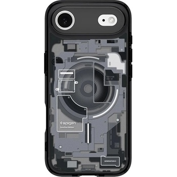 Spigen iPhone Air SPIGEN ULTRA HYBRID ZERO ONE Пластмасов удароустойчив капак за телефон MagSafe, черен ACS10058 (ACS10058)