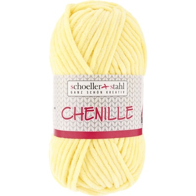 Schoeller+Stahl CHENILLE - 100% polyester - Ručně pletací příze - žinylka Barva: 03 zitrone