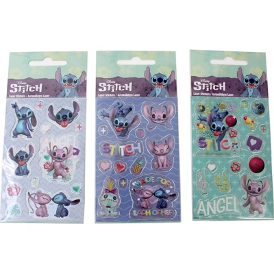 Disney Stitch nálepky trblietavé 12 ks
