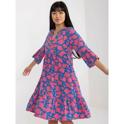 Vzorované voľné šaty D73771M30214F pink