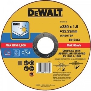 DEWALT диск за рязане 230 x 22, 2 x 1, 9 мм DT43909 (DT43909)