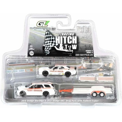 GreenLight Dodge Durango 2018 + Dodge SRT 2021 + přívěs 1:64