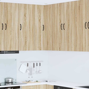 vidaXL Стенно ъглово шкафче PORTO Сонома дъб 57 x 57 x 100 см (885517)