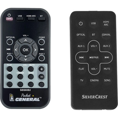 GENERAL Silvercrest sbs60b2 - дистанционно управление дубликат (sbs60b2)