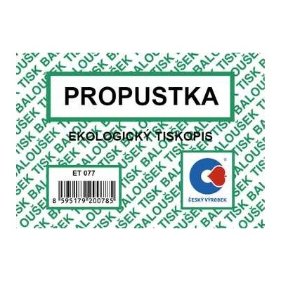 Baloušek ET077 Propustka A7