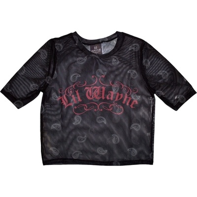 Lil Wayne Script Logo Black L Дамски Риза (LWMCT10LB03)