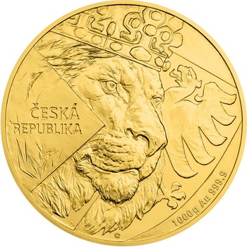 Česká mincovna Zlatá minca Český lev 2024 stand 1000 g