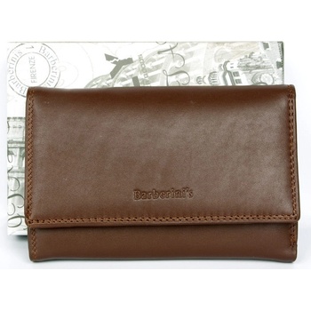 Kožená peněženka Barberini's z kvalitní příjemné kůže hnědá