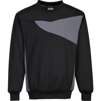 Portwest mikina Crew Neck PW273 POR-PW273BZRL Černo-šedá