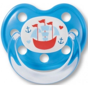 Baby-Nova Baby Nova Бебешка силиконова залъгалка- синя (28247) - baby
