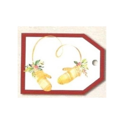 Nekupto Vánoční kartičky na dárky - Rukavice 5,5 x 7,5 cm 6 kusů – Hledejceny.cz