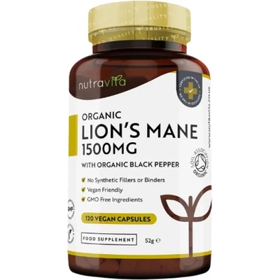 Nutravita Organic Lion's Mane 1500 mg [120 капсули]