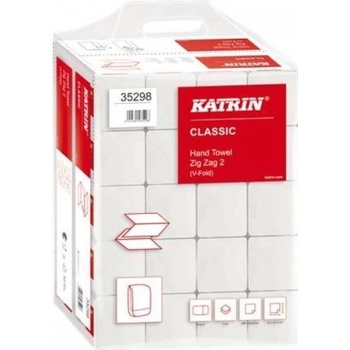 Katrin Papierový uterák Z-skladaný 2-vrstvový biely 200 listov