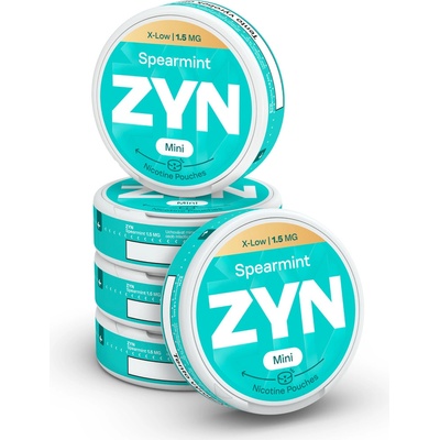 ZYN SPEARMINT 1,5 mg 5 krabiček po 20 sáčcích – Zbozi.Blesk.cz