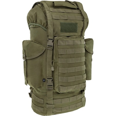 Urban Classics Taktický bojový Molle s polstrovanými popruhy zelená olivová 65 l