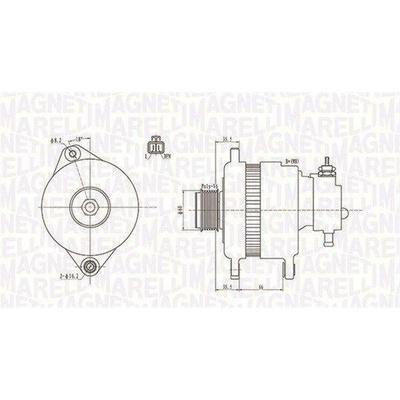 Alternátor MAGNETI MARELLI 063731900010