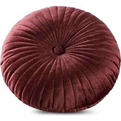 Takoy Kulatý polštář VELVET 68 z měkkého sametu prošívaný s výplní-HF-458883 | fi 40 cm