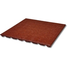 Novisa Gumová dlažba SAFE-PLAY 50 x 50 x 2,5 cm červená 1 ks