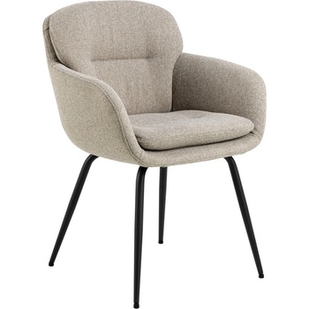 Actona Бежов тапициран трапезен стол с подлакътници Dora - Actona (0000102655)