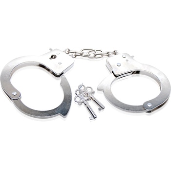 Image 1 of Pipedream Fetish Fantasy Beginner's Metal Cuffs Silver