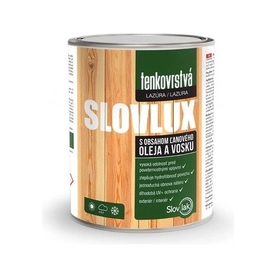 Slovlux Tenkovrstvá lazura na dřevo 2,5 l Zlatý Dub
