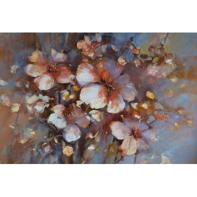 DIMEX ART Флизелинов фототапет картина - кафява цветя 375 x 250 см