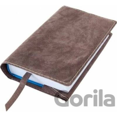 Macoli Hand Made Obal na knihu se záložkou Hnědý XL