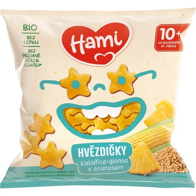 HAMI BIO Chrumky kukuričné quinoa s výborným ananásom 20 g