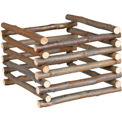 Trixie Natural Living dřevěný přírodní stojan na seno 15 x 11 x 15 cm – Sleviste.cz