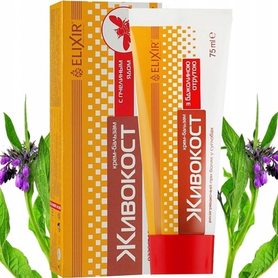 Eliksir Živokosť s včelím jedom krém balzam na telo 75 ml