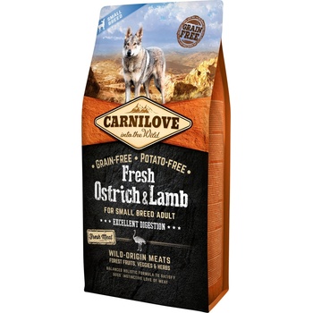 Carnilove Fresh Ostrich & Lamb for Small Breed Adult Dogs 6 kg