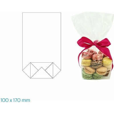 Dárkový sáček 10 × 17 cm celofán transparentní 1 ks – Zboží Živě