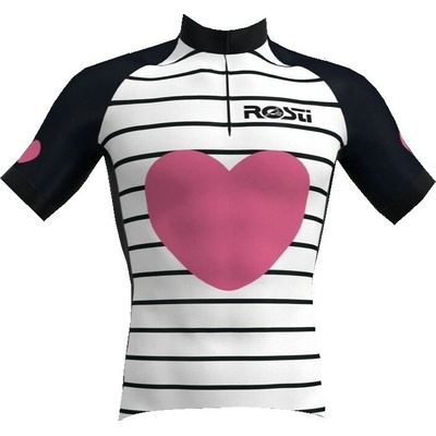 ROSTI CUORE lady dlouhý zip 2020 white-black-pink