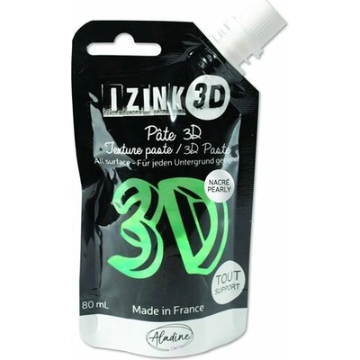 Izink 3D Reliéfna pasta agáve perleťová modrozelená 80 ml
