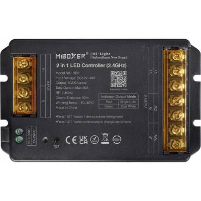 LED ovladač MiBoxer 2v1 pro mono/CCT (2,4 GHz) Max. 30A 12-48V