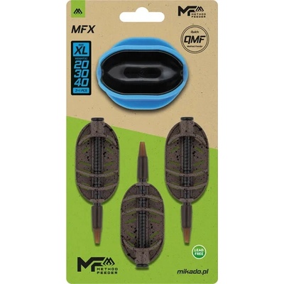 MIKADO - Sada krmítek Method Feeder MFX Q.M.F. 20+30+40 g vel. XL