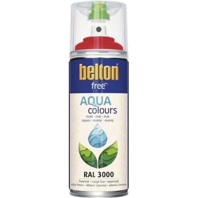 Belton farba v spreji 3000 400 ml matná ohnivočervená