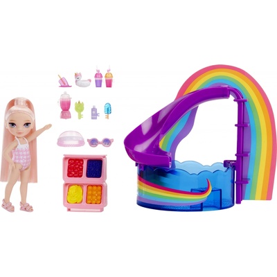 Rainbow MGA High Sada s malou sestričkou bazén 522249-EUC