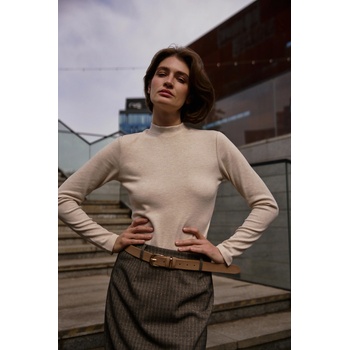 Moodo Бежова блуза с яка Moodo Moodo | Bezhov | ЖЕНИ | XS