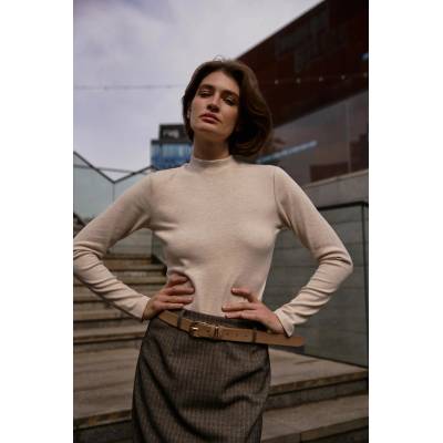 Moodo Бежова блуза с яка Moodo Moodo | Bezhov | ЖЕНИ | XS