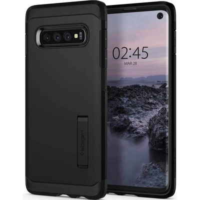 Spigen Tough Armor Case - хибриден кейс с най-висока степен на защита за Samsung Galaxy S10 (черен)